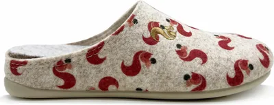 Produktbild von Hausschuhe für Kinder Slipper aus Filz Beige vegan ultraleicht ohne Nähte mit recycelbarer Gummisohle
