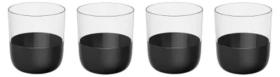 Obrázok produktu pre Sada 16 sklenených pohárov od spoločnosti Villeroy & Boch, určená pre 4 osoby – čierna farba