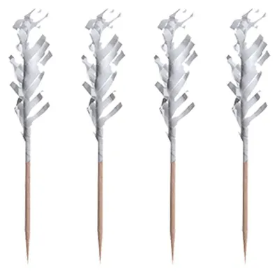 Immagine prodotto di Papstar Deko Picker Partypicker Frills bianco 6,8 cm 1000 pezzi