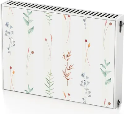 Produktbild von Dekorative Blumen – Magnetische Heizkörperabdeckung – 80x60 cm – Magnet Heizkörperabdeckung – 3D Würfel – Heizkörperverkleidung – Magnetische Wandverkleidung – Wetterfest