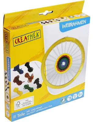 Produktbild von Creathek Webrahmen rund aus Holz #18 cm