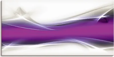 Produktbild von ARTland Leinwandbild Kreatives Element Violett Größe: 40x20 cm