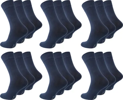 Produktbild von Paolo Renzo Business-Socken 18 Paar - Anzugssocken - Größe 39/42 - Marineblau