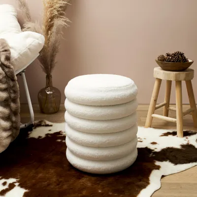 Image de Pouf Rangement Bouclette Freya