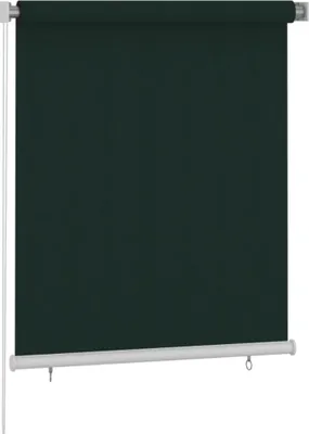 Produktbild von vidaXL Außenrollo 125 (B) x 140 (H) cm Dunkelgrün HDPE