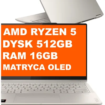 Obrázok produktu pre Lenovo Yoga 7 2-in-1 14AKP10, AMD Ryzen AI 5, 3,4 GHz, 35,6 cm (14"), 1920 x 1200 px, 16 GB, 512 GB
