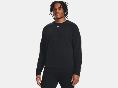 Produktbild von Hoodie Under Armour Rival Fleece Crew Senior XS schwarz/weiss