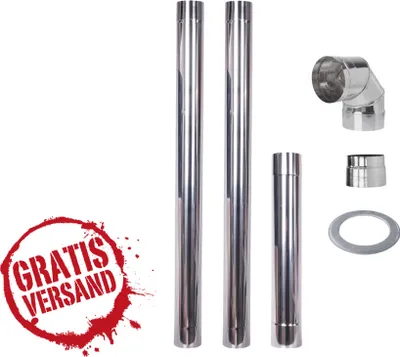 Produktbild von Komínová súprava pre krb, nerezová oceľ AISI 304, 130 mm