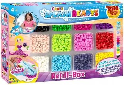 Produktbild von Splash Beadys Refill Box mit Glitzerperlen