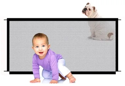 Obrázok produktu pre Sieťka na schody, bez nutnosti vŕtania, skladacia, bezpečnostná, 110 x 72 cm, pre psov a mačky