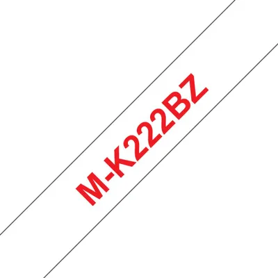 Produktbild von Brother M-K222BZ Etiketten erstellendes Band Rot aud Weiss
