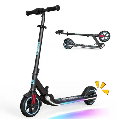 Produktbild von RCB R11 Kinder E-Scooter 150W faltbar 16 km/h hoehenverstellbar LED Elektroroller Schwarz