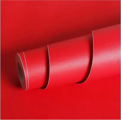 Produktbild von Selbstklebende Tapete 40×200cm Vinyl Wasserdicht Zur Dekoration Rot