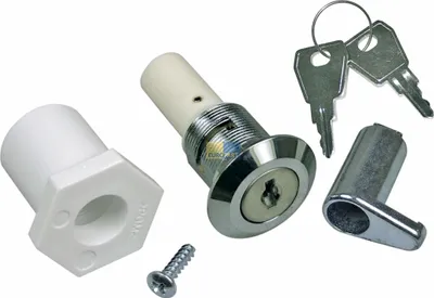 Image de Serrure de porte Fermeture de porte Serrure à clé Serrure avec 2 clés Réfrigérateur à bouteilles Appareil de refroidissement Réfrigérateur automatique Original Liebherr 7042846 wls32 wksw24 uku18 uks36