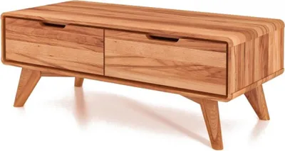 Produktbild von TV-Board Gerg aus Kernbuche massiv 90x40x33 cm mit 2 Schubladen