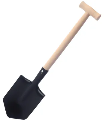 Image de Garronda Bêche de jardinier Bêche de jardin, Longueur : 62 cm, GD-0001 (Pelle en métal avec manche en bois)