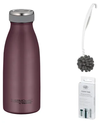 Image de THERMOS TC BOTTLE 0,35 l Trinkflasche burgundy mat – Vorteilsset mit Reinigungsbürste CLEAN FIX 30 cm | HAN 4067301035 | EAN 5010576984081