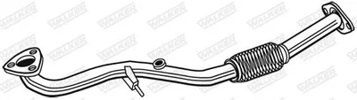 Produktbild von WALKER Abgasrohr Auspuffrohr für OPEL VECTRA B (36) 10535