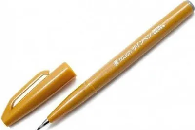 Immagine prodotto di Pentel® SES15C-Y penna con punta in fibra Sign Pen Brush - punta a pennello, ocra