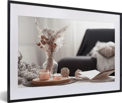 Produktbild von MuchoWow® Gerahmtes Poster Stillleben - Farben - Dekoration 60x40 cm - Poster mit Schwarzem Bilderrahmen Wandposter Rahmen Foto Bilder - Schlafzimmer - Plakat in Rahmen - Drucken