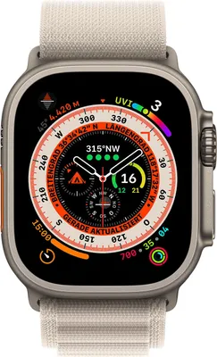 Produktbild von Apple Watch Ultra 4G 49mm Titan/Alpine polarstern S