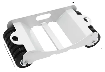 Imagen del producto de Carro para neumáticos de vehículos, alta capacidad de carga, estructura de acero duradera, color blanco
