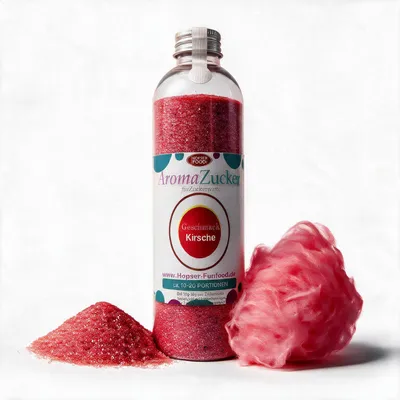Produktbild von Aroma Zuckerwattezucker Kirsche Geschmack 230 g Kunststoff Flasche