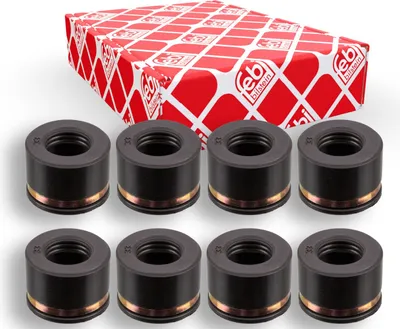 Produktbild von FEBI BILSTEIN Ventilschaftdichtung-Satz 08633 passend für MERCEDES-BENZ S-Klasse Limousine (W126) Gummi 9mm 0,006kg
