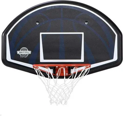 Productafbeelding van Famanu Basketballring voor wandmontage, 44 inch met net - voor kinderen - geschikt voor binnen- en buitengebruik