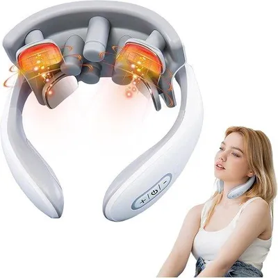 Image de Massageur électrique pour le cou et les épaules, avec fonction de chaleur et plusieurs niveaux d'intensité