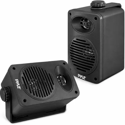 Produktbild von Pyle 200W Bluetooth Outdoor Lautsprecher 3.5" 2-Wege wetterfest schwarz Set