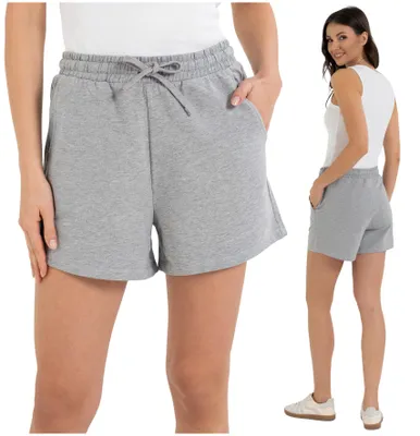 Immagine prodotto di Moraj | Pantaloni da donna - Taglia S - Pantaloncini grigi - Pantaloncini sportivi - Pantaloncini in cotone e viscosa