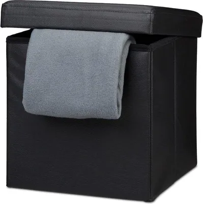 Produktbild von Famanu Sitzhocker mit Stauraum - Schwarz