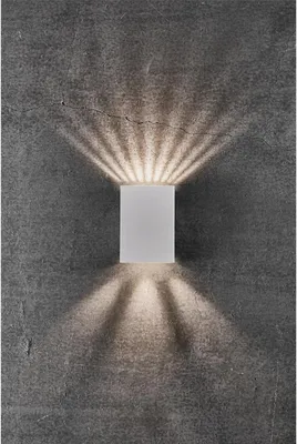 Produktbild von Außenleuchte Nordlux Fold 10 LED Weiß Wandleuchte Gartenlampe IP54