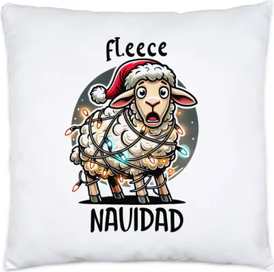 Produktbild von Lustiges Schaf Weihnachten Kissen Fleece Navidad Feliz Navidad Xmas