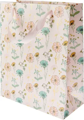 Produktbild von Geschenktüte Blumen, Rosa, L,MIX