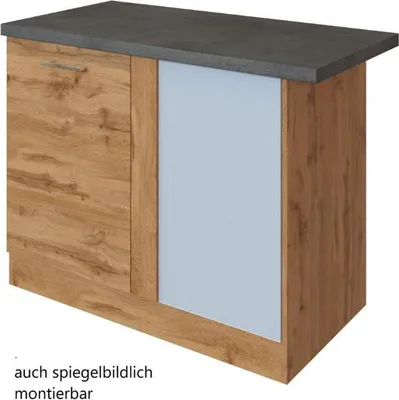 Produktbild von Eckkleiderschrank Sorrella 110cm 1 Tür - Eiche/Beton