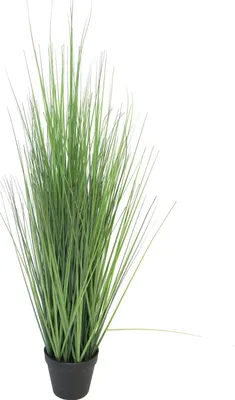 Produktbild von artplants.de Fake Gras Rutenhirse LIFANG im Dekotopf, grün, 85 cm - Deko Grasbüschel