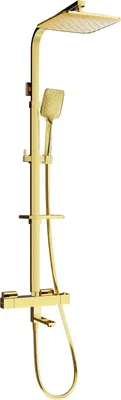Immagine prodotto di Mexen CQ62 set vasca-doccia con soffione e miscelatore termostatico, oro - 779106295-50