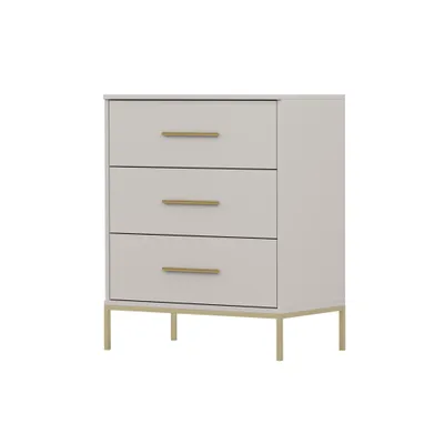 Produktbild von Kommode Sideboard Anrichte 70 cm mit drei Schubladen Kaschmir/Kaschmir Rosa 03