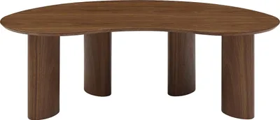 Produktbild von Couchtisch mit Nussbaumfurnier – Dunkel natur – CALYNOR