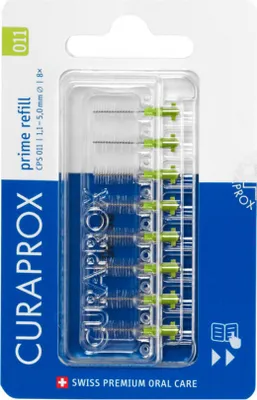 Obrázek produktu pro Hlavičky k čištění zubů Curaprox CPS 011 Prime, 8 kusů