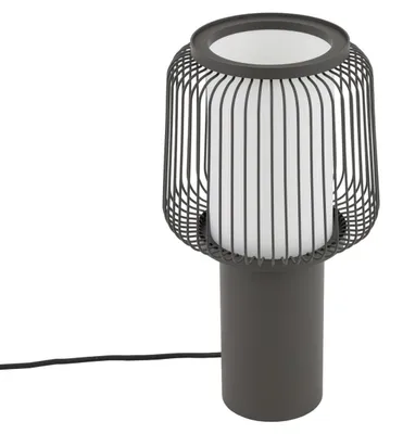 Produktbild von Tischlampe D: 18 cm 33.5 cm E27 rund Modern Käfigschirm Beistelllampe