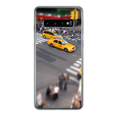 Produktbild von MuchoWow® Handyhülle Schutzhülle Hülle für Samsung Galaxy S10 New York - Amerika - Taxi Silikon Softcase Handy Hülle - Handytasche
