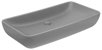 Obrázek produktu pro vidaXL umyvadlo obdélníkové matné světle šedé 71x38 cm Keramika