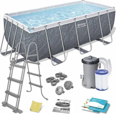 Produktbild von Rahmen-Gartenpool 412 x 201 x 122 cm 11 in 1 Bestway 56722
