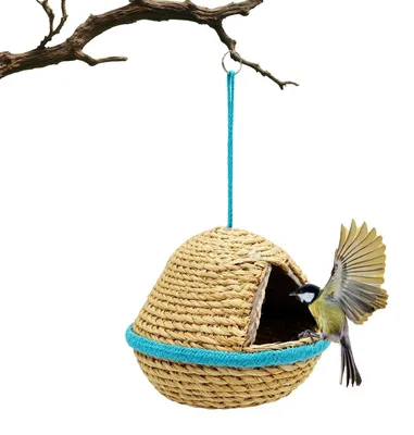 Produktbild von Handgewebetes Vogelhaus für kleine Vögel