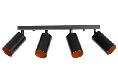 Produktbild von tooLight Deckenlampe App940-4C Schwarz 4-Lichtquelle Gu-10 6X40X16,5Cm