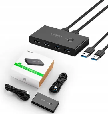 Image de Switch Box Ugreen 30768B, Usb 3.0 (Noir)