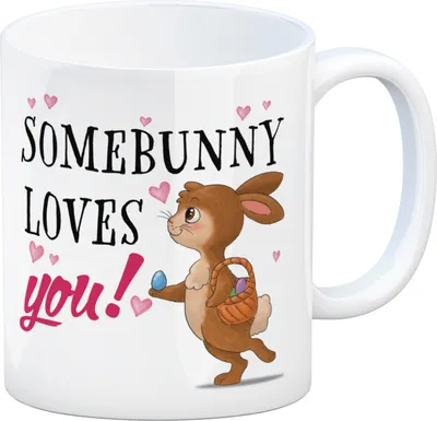 Produktbild von Somebunny loves you Kaffeebecher mit süßem Osterhasen